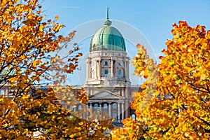 Royal palace of Buda in autumn, Budapest, Hungary