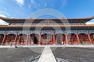 Royal palace building  in beijing citys