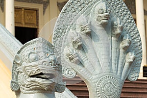 Royal Palace. a famous Historical site in Phnom Penh, Cambodia.