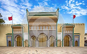 The Royal Palace in Fes, Morocco