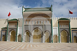 The royal palace in Fes Morocco