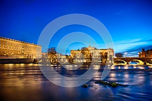 Royal Palace and House of Parliament in Stockholm photo