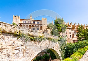 Royal Palace of La Almudaina in Palma de Mallorca, Balearic islands, Spain