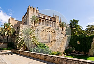 Royal palace of La Almudaina in Palma de Mallorca, Balearic islands, Spain