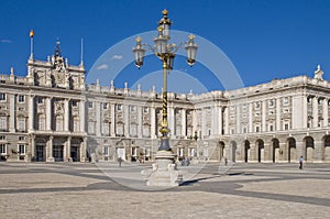 Royal palace in Madrid