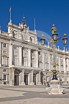 Royal palace in Madrid