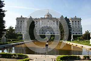 Royal Palace in Madrid (back view)