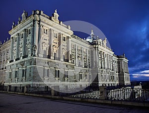 Royal Palace of Madrid. Plaza de Oriente Square. Madrid, Spain