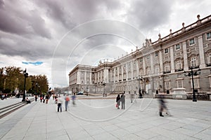 The Royal Palace in Madrid (Spain)