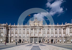 The Royal Palace of Madrid (Palacio Real de Madrid).