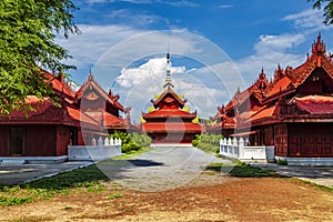 The Royal Palace in Mandalay, Myanmar