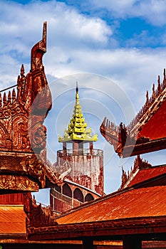 The Royal Palace in Mandalay, Myanmar