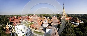 Royal Palace, Mandalay, panoramic view