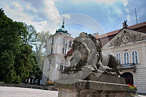 Royal palace in nieborow