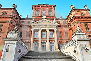 Royal palace in Racconigi, Italy.