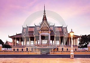 Royal Palace and Silver pagoda,Phnom Penh,Cambodia