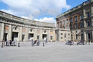 Royal palace in Stockholm, Sweden.