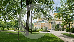 Royal Palace Wilanow in Warsaw, Poland