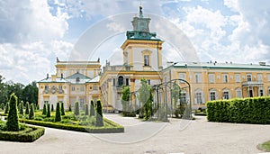 Royal Palace Wilanow in Warsaw, Poland