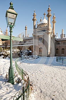 Royal pavilion brighton snow winter