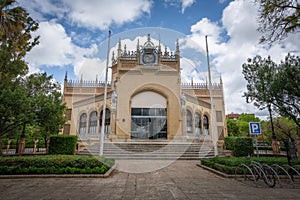 Royal pavilion (Pabellon Real) at Plaza de America in Maria Luisa Park - Seville, Andalusia, Spain
