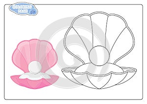 Royal Pearl  coloring page on white background