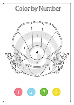 Royal Pearl Education developing worksheet. Color by Number