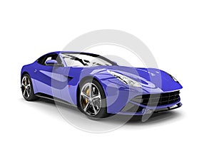 Royal purple modern fast sports concept car