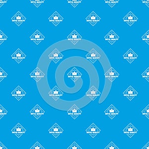 Royal quality pattern vector seamless blue