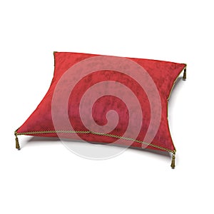 Royal red velvet pillow