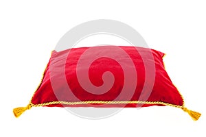 Royal red velvet pillow photo