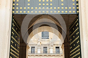 Royal Seat of San Lorenzo de El Escorial, Courtyard of the Kings, Spain