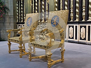 The Royal seats as used during inauguration of new king