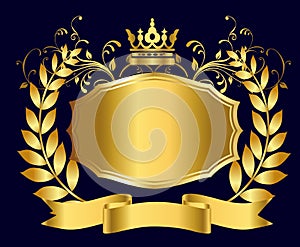 Royal shield of gold