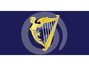 Royal Standard of Ireland from 1542 to 1801