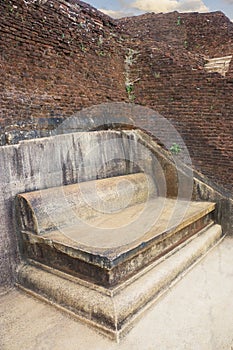 Royal Stone Throne at Sigiriya, Sri Lanka