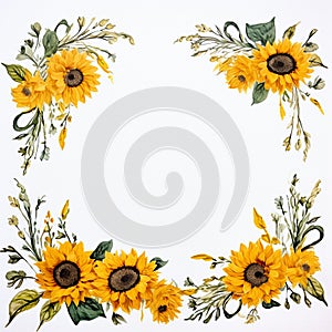 Royal sunflower border