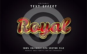 Royal text effect editable