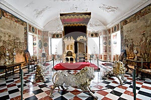 Royal throne room