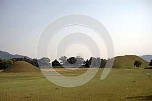 Royal tombs, Geongju, Korean Republic