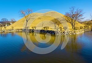 The Royal Tombs of Shila,Tumuli in Kyeongju,South Korea