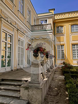 The royal Wilanow Palace in Warsaw, Poland.