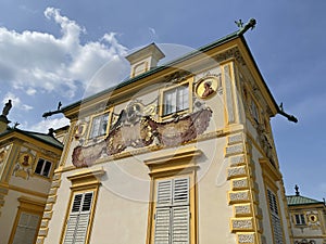 The royal Wilanow Palace in Warsaw, Poland.