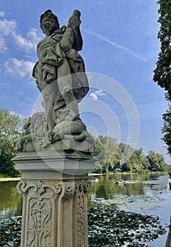 The royal Wilanow Palace in Warsaw, Poland.