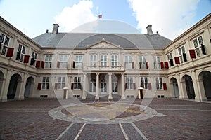The Royal working palace named Noordeinde in The Hague of king Willem Alexander in the Netherlands.