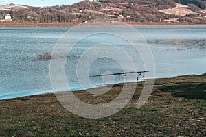 Roznowskie Lake located in Lesser Poland, Poland.