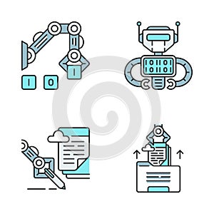 RPA color icons set