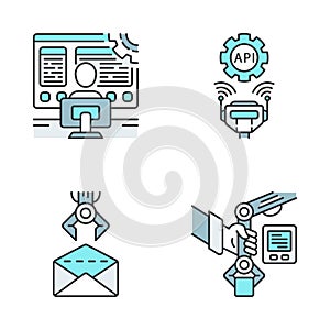 RPA color icons set