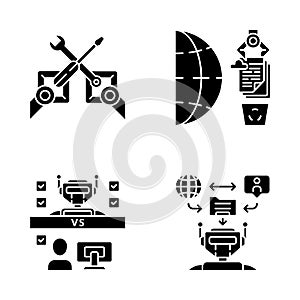 RPA glyph icons set