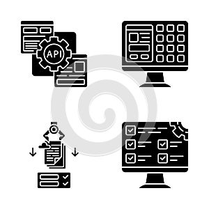 RPA glyph icons set